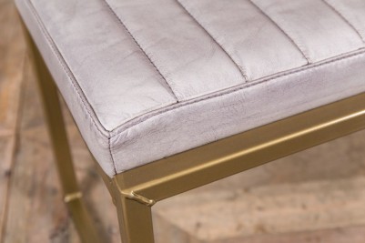 stone faux leather dining bench